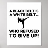 WEIGERING ZWARTE GORDEL POSTER (Voorkant)