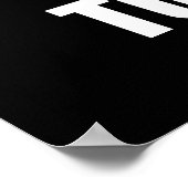 Weigering zwarte gordel poster (Hoek)