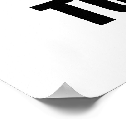 Weigering zwarte gordel poster (Hoek)