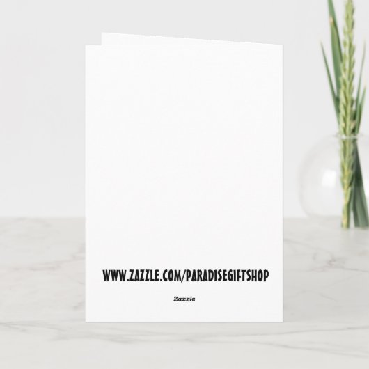 WEIGERLIJK OOIT NA HET WEDDING FUNNY WENSKAART KAART (Achterkant)