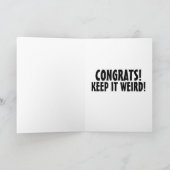 WEIGERLIJK OOIT NA HET WEDDING FUNNY WENSKAART KAART (Binnen)