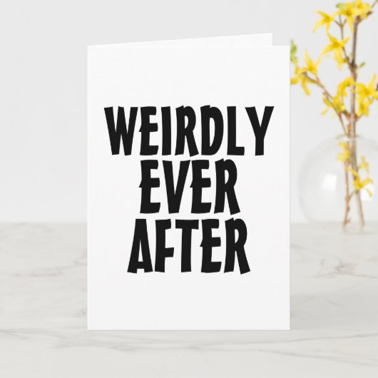 WEIGERLIJK OOIT NA HET WEDDING FUNNY WENSKAART KAART (Gele Bloem)