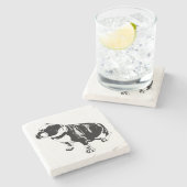 Weight Held in Place Stenen Onderzetter (Zijkant)