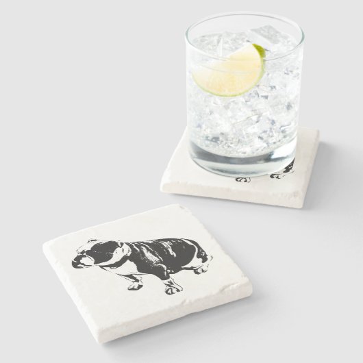 Weight in Stillness Stenen Onderzetter (Zijkant)