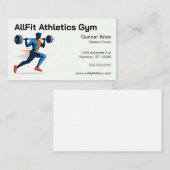 Weight Lifter Personal Trainer Fitness Coach Visitekaartje (Voorkant / Achterkant)