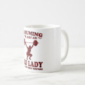 Weight Lifting Woman veronderstelt dat ik gewoon e Koffiemok (Voorkant rechts)