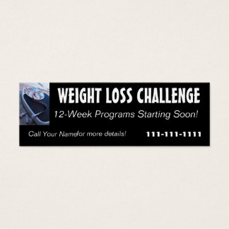 Weight Loss Challenge Profile Card Mini Visitekaartjes