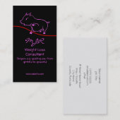 Weight Loss Consultant - Schattigee Piggy Logo in  Visitekaartje (Voorkant / Achterkant)