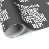 Weightising One more Rep Gym Workout Motivation Cadeaupapier (Rol Hoek)