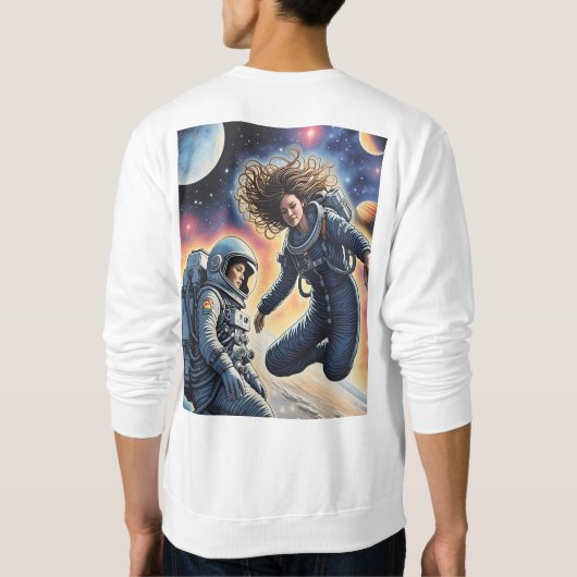 Weightless Wonder - Astronaut in Zero Gravity T-SH Trui (Achterkant)