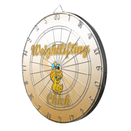 Weightlift Chick Dartbord (Voorkant Rechts)