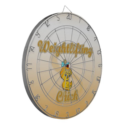 Weightlift Chick Dartbord (Voorkant Links)
