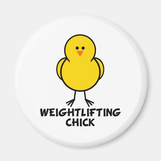 Weightlift Chick Magneet (Voorkant)