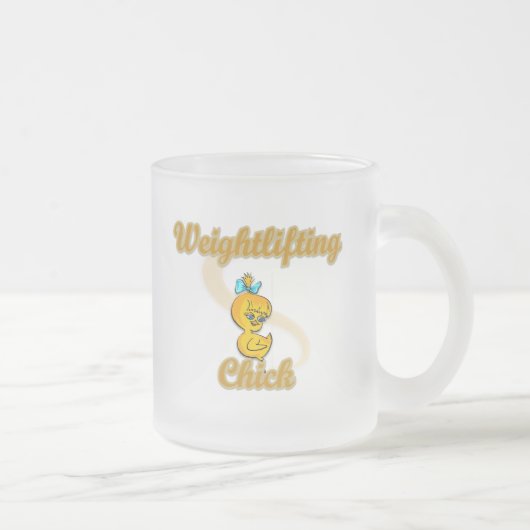 Weightlift Chick Matglas Koffiemok (Rechts)