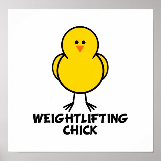 Weightlift Chick Poster (Voorkant)