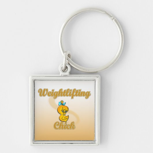 Weightlift Chick Sleutelhanger (Voorkant)
