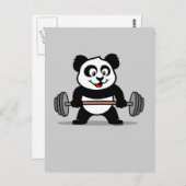 Weightlift Panda Briefkaart (Voorkant / Achterkant)