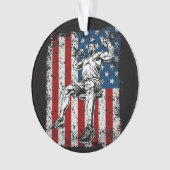 Weightlifter Dumbbell Shouler Press Ornament (voorkant)