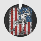 Weightlifter Dumbbell Shouler Press Ornament (voorkant)