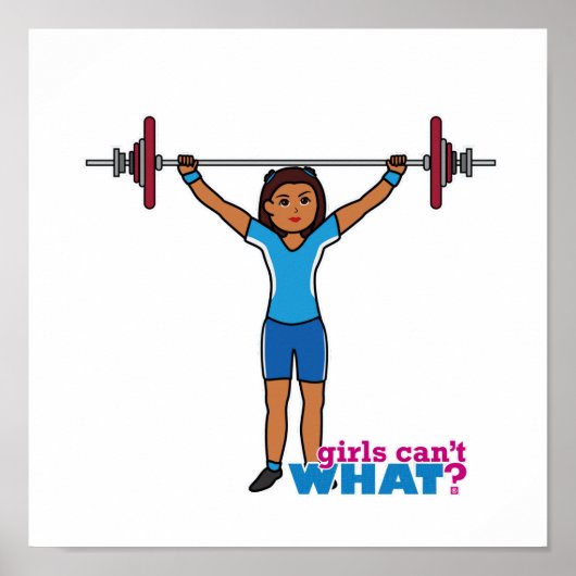 Weightlifter Girl Poster (Voorkant)