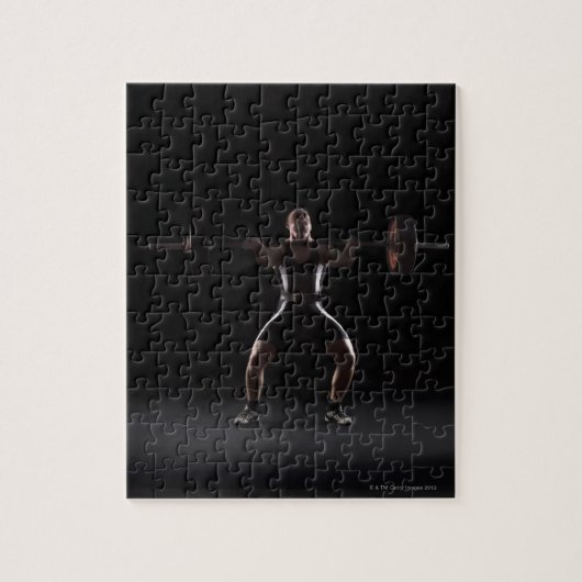 Weightlifter-jergewicht Legpuzzel (Verticaal)