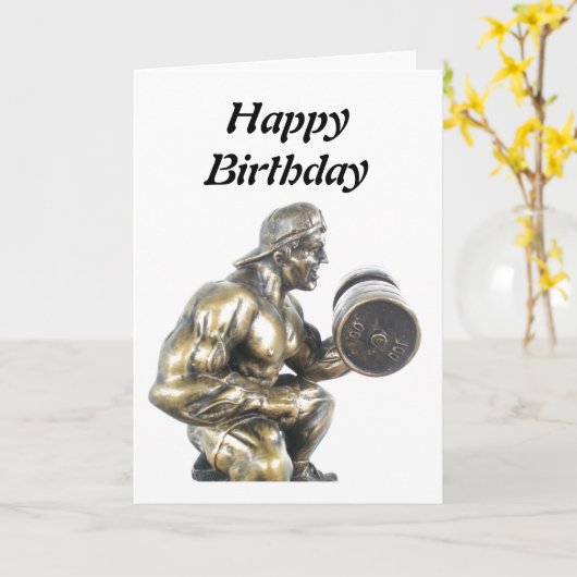 Weightlifter Kaart (Gele Bloem)