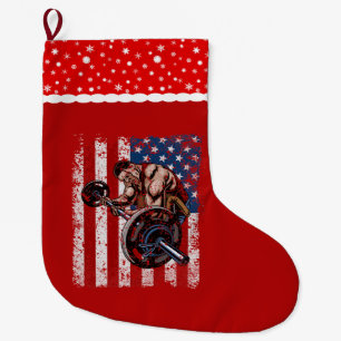 Weightlifter Preacher Curl Gym Grote Kerstsok