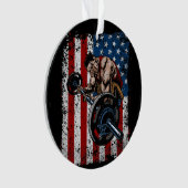 Weightlifter Preacher Curl Gym Ornament (voorkant)