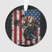 Weightlifter Preacher Curl Gym Ornament (voorkant)