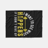 Weightlifting Bodybuilder Muscle Barbell Exercise  Fleece Deken (Voorkant (Horizontaal))