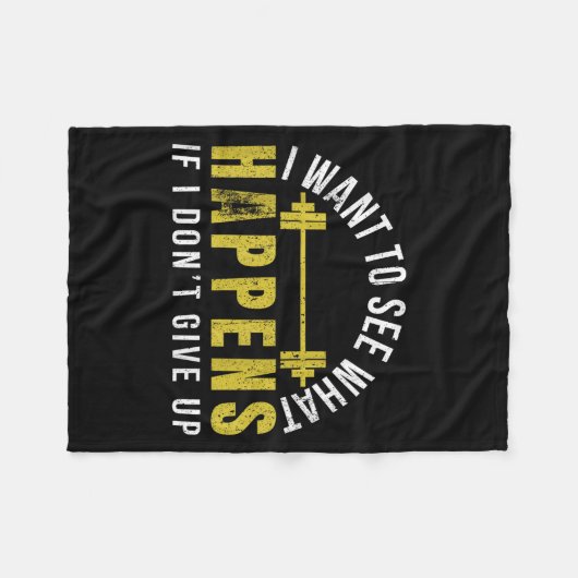 Weightlifting Bodybuilder Muscle Barbell Exercise  Fleece Deken (Voorkant (Horizontaal))