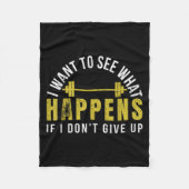 Weightlifting Bodybuilder Muscle Barbell Exercise  Fleece Deken (Voorkant)