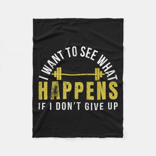 Weightlifting Bodybuilder Muscle Barbell Exercise  Fleece Deken (Voorkant)