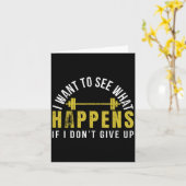 Weightlifting Bodybuilder Muscle Barbell Exercise  Kaart (Gele Bloem)