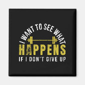 Weightlifting Bodybuilder Muscle Barbell Exercise  Magneet (Voorkant)