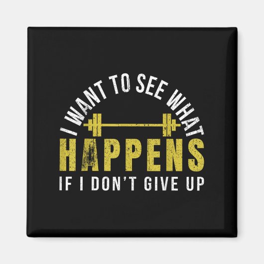 Weightlifting Bodybuilder Muscle Barbell Exercise  Magneet (Voorkant)