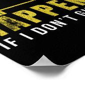 Weightlifting Bodybuilder Muscle Barbell Exercise Poster (Hoek)