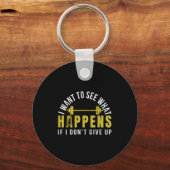 Weightlifting Bodybuilder Muscle Barbell Exercise  Sleutelhanger (Voorkant)