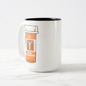 Weightlifting Is My Drug Tweekleurige Koffiemok (Voorkant links)