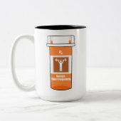 Weightlifting Is My Drug Tweekleurige Koffiemok (Links)