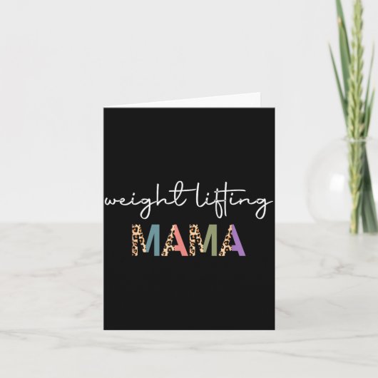 Weightlifting Mama Women Gift - Funny Weightlifter Kaart (Voorkant)