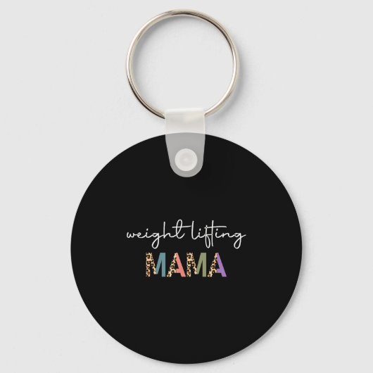 Weightlifting Mama Women Gift - Funny Weightlifter Sleutelhanger (Voorkant)