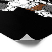 Weightlifting Quotes, Go Hard, Train Hard Bodybuil Poster (Hoek)