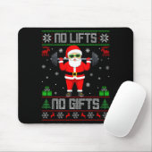 Weightlifting Workout Gym Santa Christmas Ugly Swe Muismat (Met muis)