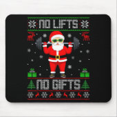 Weightlifting Workout Gym Santa Christmas Ugly Swe Muismat (Voorkant)