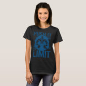 Weightlifting Workout Spartan Push It To The Limit T-shirt (Voorkant volledig)