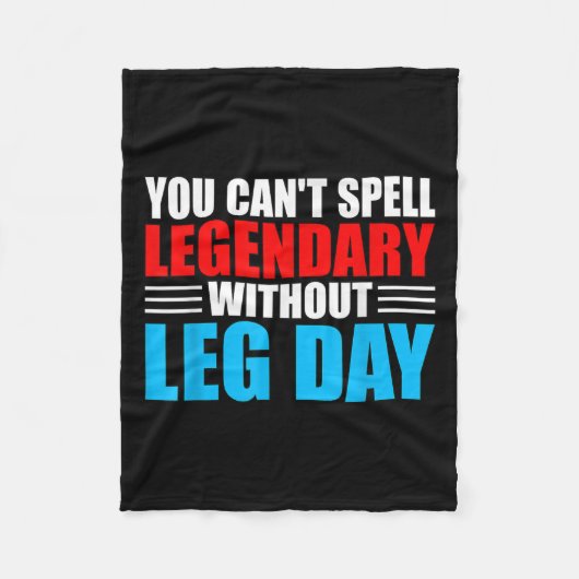 Weightlifting You Can't Spell Legendary Without Le Fleece Deken (Voorkant)