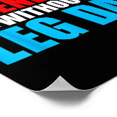 Weightlifting You Can't Spell Legendary Without Le Poster (Hoek)