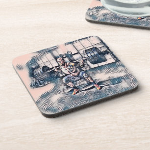 Weightliftter Bier Onderzetter