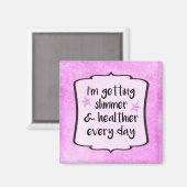 Weightloss Diet Success Motivation Award Magneet (Voorkant / Achterkant)